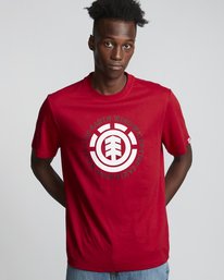 1 Seal - Short Sleeve T-Shirt for Men Red Q1SSA8ELF9 Element