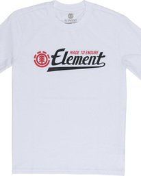 3 Signature - T-Shirt pour Homme Blanc Q1SSA9ELF9 Element