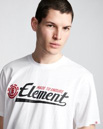 1 Signature - T-Shirt pour Homme Blanc Q1SSA9ELF9 Element