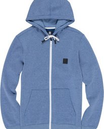 3 Heavy - Felpa con cappuccio e zip da Uomo Blue Q1ZHA1ELF9 Element