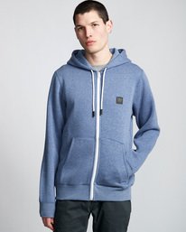 0 Heavy - Felpa con cappuccio e zip da Uomo Blue Q1ZHA1ELF9 Element