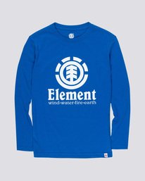 0 Vertical Boy - Long Sleeve T-Shirt Blue Q2LSA2ELF9 Element