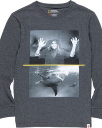0 Shark Fletcher Boy - Camiseta de manga larga para Chicos  Q2LSA9ELF9 Element