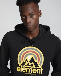 3 Sonata - Sweat à capuche pour Homme Noir S1HOB4ELP0 Element