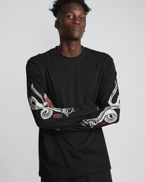 1 Timber! Go East Snakes - Organic Cotton Long Sleeve T-Shirt for Men  S1LSB1ELP0 Element