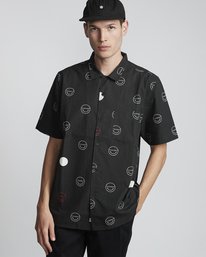 1 Polka Smile - Camisa de manga morta para Hombre  S1SHA3ELP0 Element