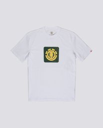 0 Leopard Block Icon - Camiseta de manga corta para Hombre Blanco S1SSA5ELP0 Element