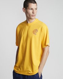 3 Frisco - Short Sleeve T-Shirt for Men Yellow S1SSB7ELP0 Element