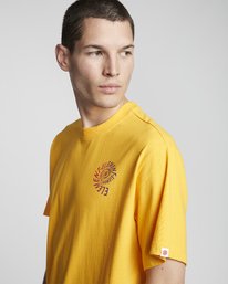 4 Frisco - Short Sleeve T-Shirt for Men Yellow S1SSB7ELP0 Element