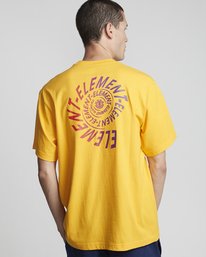 2 Frisco - Short Sleeve T-Shirt for Men Yellow S1SSB7ELP0 Element