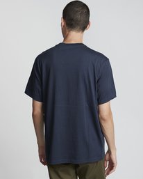 2 Timber! Go East Tree Ghost - Organic Cotton Short Sleeve T-Shirt for Men Blue S1SSD2ELP0 Element
