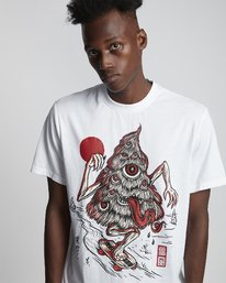 3 Timber! Go East Tree Ghost - Organic Cotton Short Sleeve T-Shirt for Men White S1SSD2ELP0 Element
