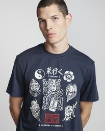 3 Timber! Go East Flash - T-Shirt aus Bio-Baumwolle für Herren Blau S1SSD4ELP0 Element