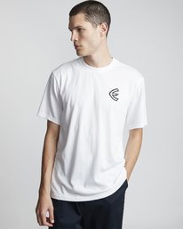 3 No Pain No Gain Tralle - Organic Cotton Short Sleeve T-Shirt for Men White S1SSE7ELP0 Element