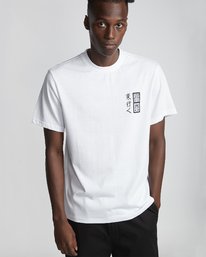 3 Timber! Go East Love Passion Death - Organic Cotton Short Sleeve T-Shirt for Men White S1SSF5ELP0 Element