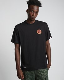 3 Florian - T-Shirt manches courtes en coton biologique pour Homme Noir S1SSG1ELP0 Element