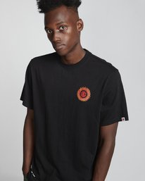 4 Florian - T-Shirt manches courtes en coton biologique pour Homme Noir S1SSG1ELP0 Element