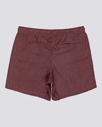 1 Chillin' 16" - Elastic Waist Shorts for Men Red S1WKB9ELMU Element