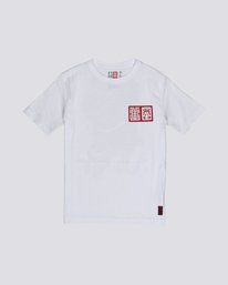 0 Tradition - Organic Cotton Short Sleeve T-Shirt for Boys White S2SSC7ELP0 Element