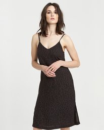 2 Roberta - V-Neck Dress for Women Black S3DRA1ELP0 Element