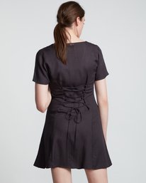 3 Sue Twill - Short Sleeve Dress for Women Black S3DRA5ELP0 Element