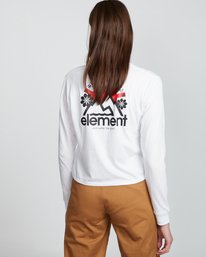 2 Rising Crop - Longsleeve aus Bio-Baumwolle für Damen  S3LSA2ELP0 Element