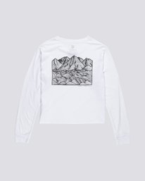 1 Christa Crop - Longsleeve aus Bio-Baumwolle für Damen Weiss S3LSA3ELP0 Element