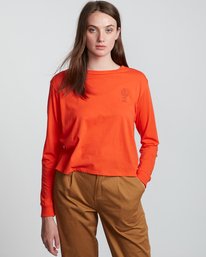 2 Christa Crop - Longsleeve aus Bio-Baumwolle für Damen  S3LSA3ELP0 Element