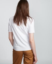 2 Element Logo - Organic Cotton Short Sleeve T-Shirt for Women White S3SSA1ELP0 Element