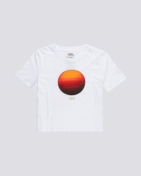 0 Nat Geo Crop - Organic Cotton Short Sleeve T-Shirt for Women  S3SSA8ELP0 Element