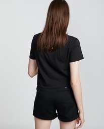 2 Nat Geo Crop - Organic Cotton Short Sleeve T-Shirt for Women  S3SSA8ELP0 Element