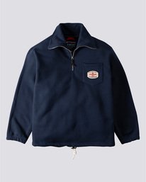 0 Nigel Cabourn Totem - 1/4 Zip Sweatshirt for Men Grau U1FLA9ELF0 Element