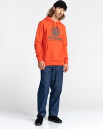 2 Vertical - Sweat à capuche pour Homme Rouge U1HOB3ELF0 Element