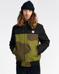 1 Wolfeboro Dulcey Two Tones - Water-Resistant Jacket for Men Brown U1JKC2ELF0 Element
