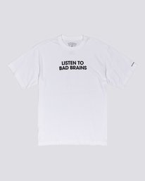 0 Bad Brains Listen To Bad Brains - T-Shirt for Men White U1SSI6ELF0 Element