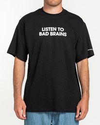 1 Bad Brains Listen To Bad Brains - T-Shirt for Men Black U1SSI6ELF0 Element