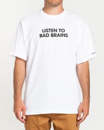 1 Bad Brains Listen To Bad Brains - T-Shirt for Men White U1SSI6ELF0 Element