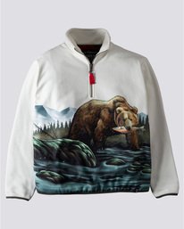 0 Nigel Cabourn Lake - Polaire pour Homme Zip 1/4  U1WAA5ELF0 Element