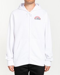 3 Medwell - Zip-Up Hoodie for Men White U1ZHA7ELF0 Element