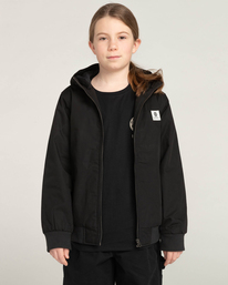 1 Wolfeboro Dulcey - Veste déperlante pour Garçon Noir U2JKA1ELF0 Element