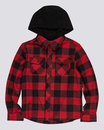 0 Tacoma 2C - Camicia con cappuccio da Ragazzo Red U2SHA1ELF0 Element