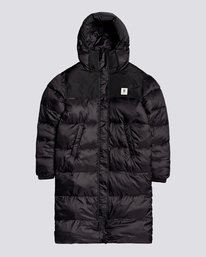 0 Wolfeboro Dulcey Puff Long - Chaqueta Acolchada para Mujer Negro U3JKA7ELF0 Element