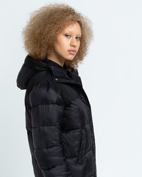 3 Wolfeboro Dulcey Puff Long - Chaqueta Acolchada para Mujer Negro U3JKA7ELF0 Element