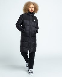4 Wolfeboro Dulcey Puff Long - Chaqueta Acolchada para Mujer Negro U3JKA7ELF0 Element