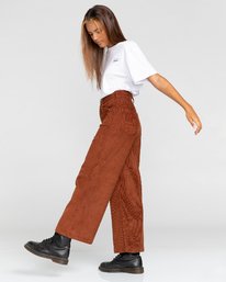 3 Gresham - High Waist Trousers for Women Brown U3PTA6ELF0 Element