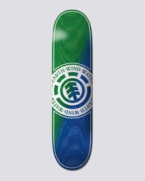 0 8.38" Seal Green Blue - Skateboard Deck Black U4DCE3ELF0 Element