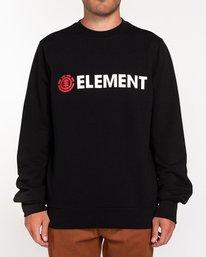 1 Blazin - Sweat pour Homme Noir W1CRB6ELP1 Element