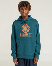 2 Vertical - Felpa con cappuccio da Uomo Green W1HOD1ELP1 Element