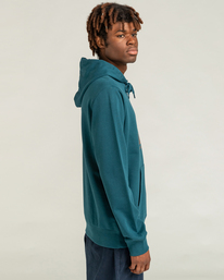 3 Vertical - Felpa con cappuccio da Uomo Green W1HOD1ELP1 Element