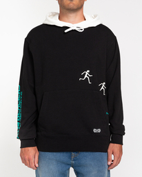 2 Fernando Elvira Summit Push - Sudadera con capucha para Hombre Negro W1HOD5ELP1 Element
